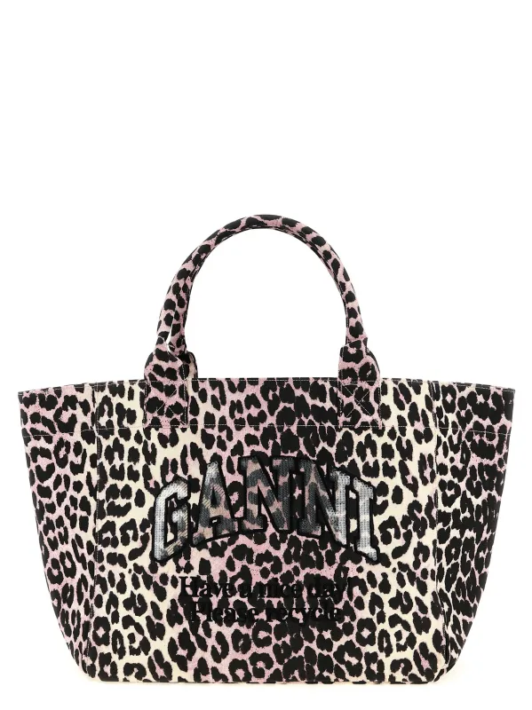 Leopard Medium Tote Tote Bag Pink sold by Wanan Luxury