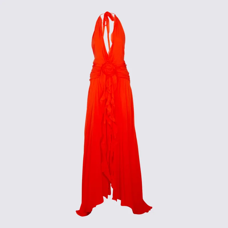 Dresses Orange Flame sold by Wanan Luxury