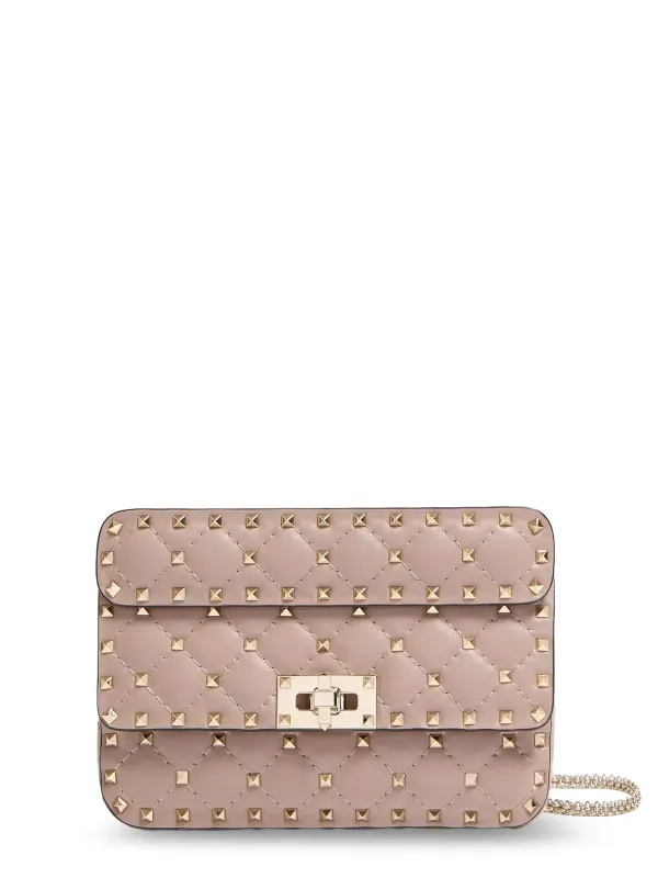 Rockstud Spike Leathercrossbody Bag With Iconic All-Over Studs made by Valentino Garavani