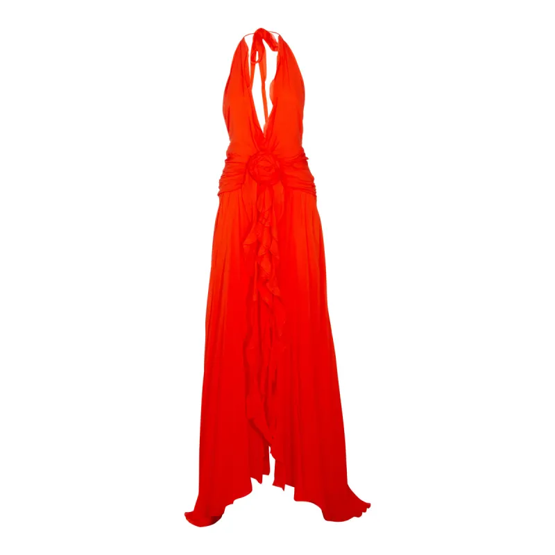 Dresses Orange Flame sold by Wanan Luxury