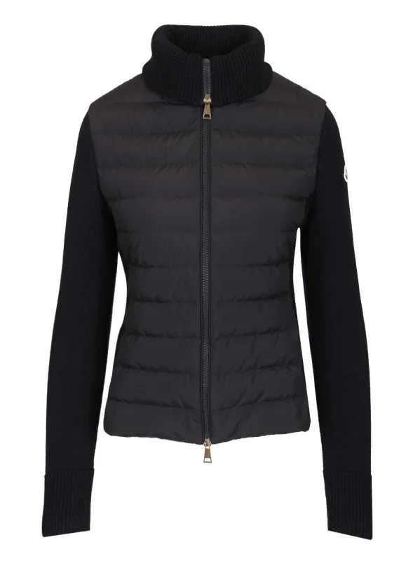 Padded Cardigan Knitwear Blue sold by Wanan Luxury