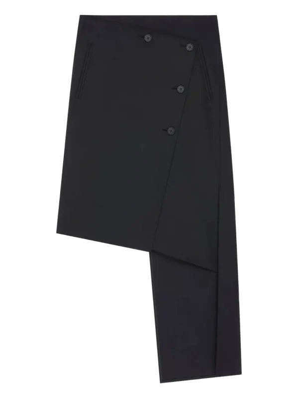 Oblique Midi Skirt With Inserts made by Courreges