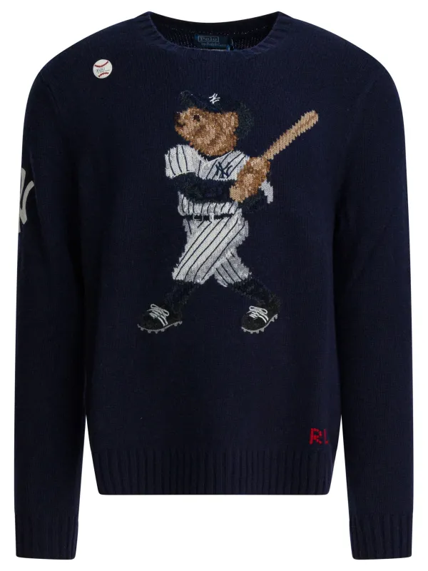 Yankees Bear Knitwear Blue made by Polo by Ralph Lauren