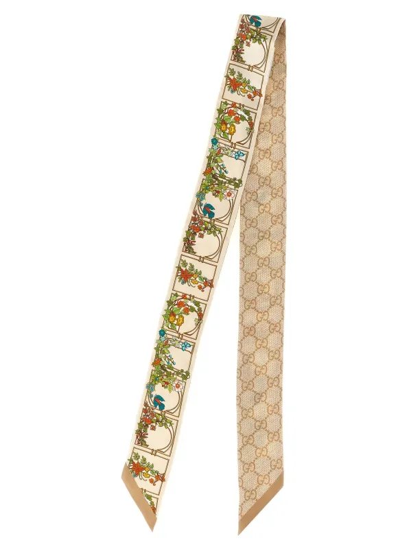Gucci Flora Scarves And Foulards Beige sold by Wanan Luxury