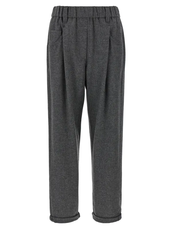 Wool And Cashmere Pants Gray sold by Wanan Luxury