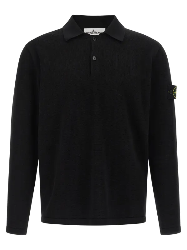 5100024 Polo Black made by Stone Island