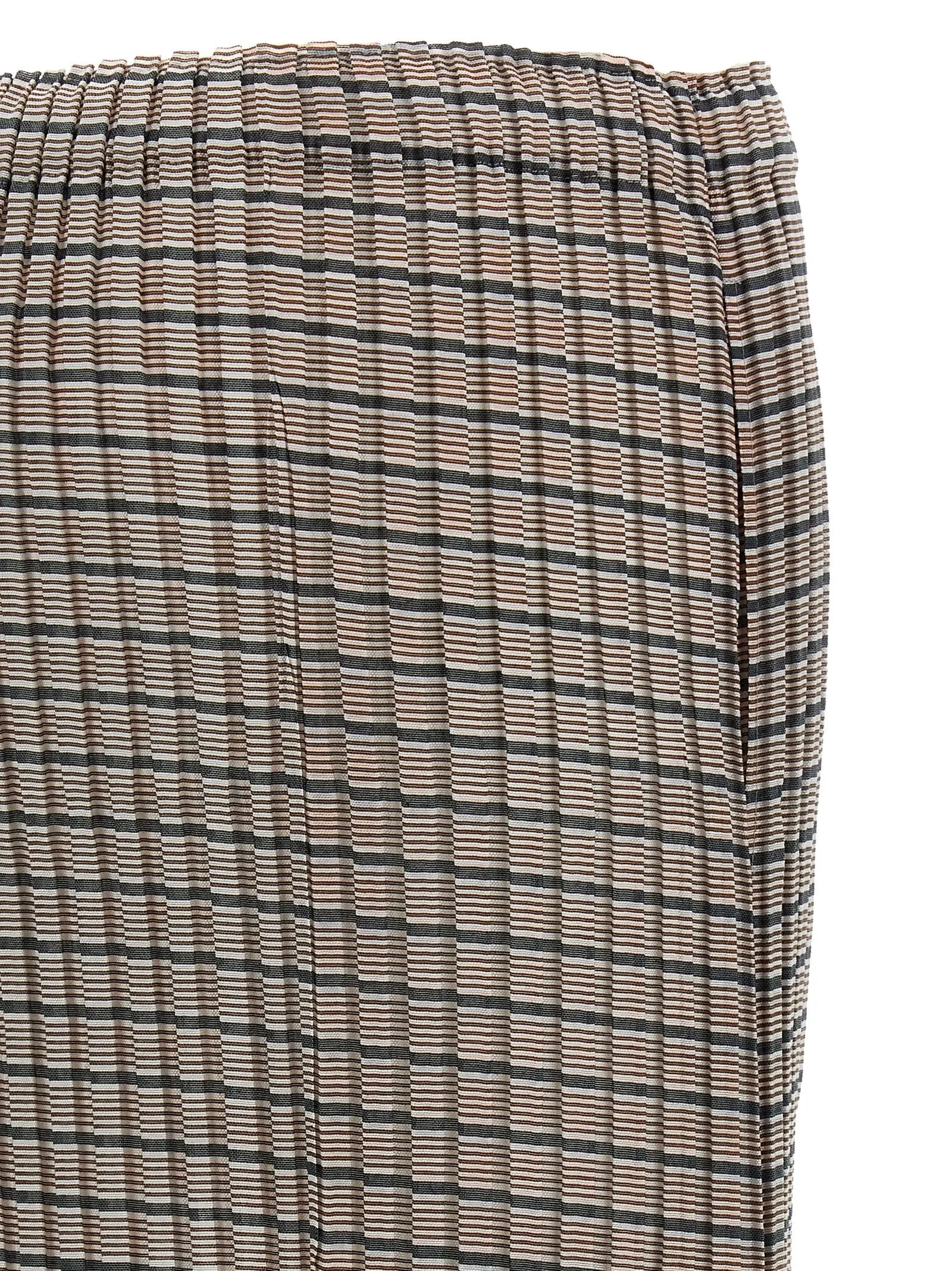 Generic Stripes (Machine Pleats) Skirts Brown sold by Wanan Luxury product image thumbnail 4