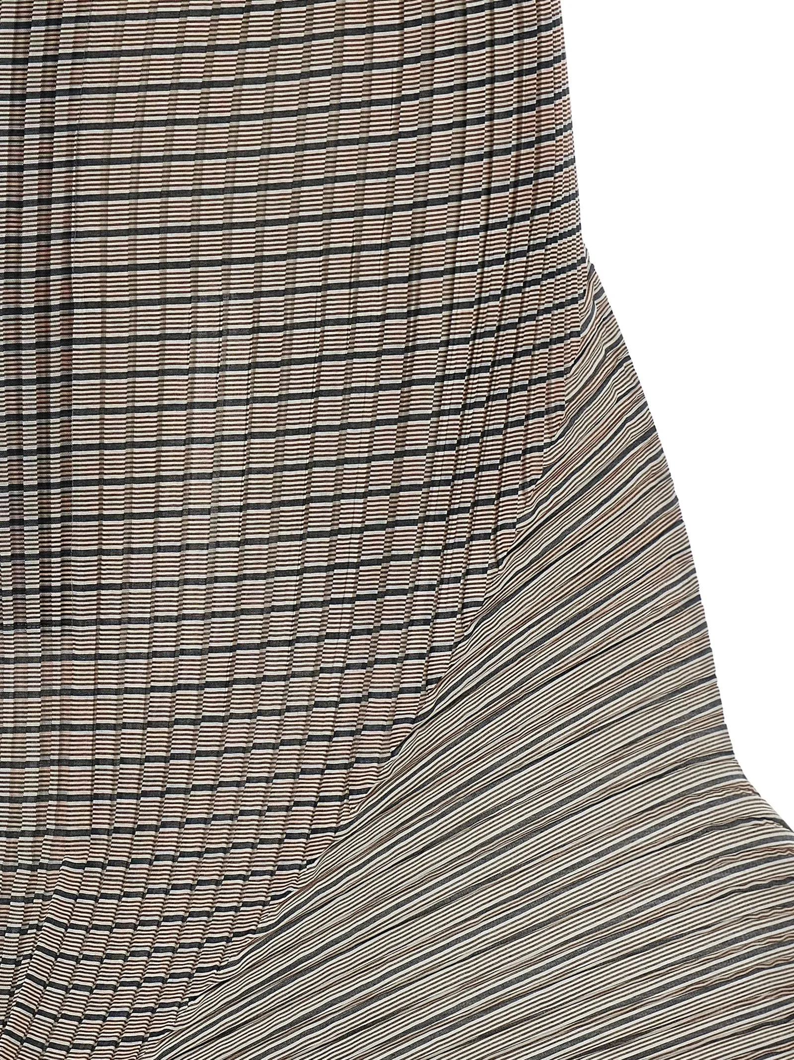 Generic Stripes (Machine Pleats) Skirts Brown sold by Wanan Luxury product image thumbnail 3