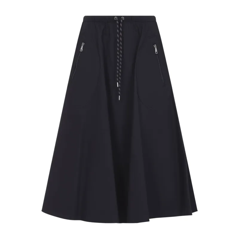Midi Skirts Blue sold by Wanan Luxury