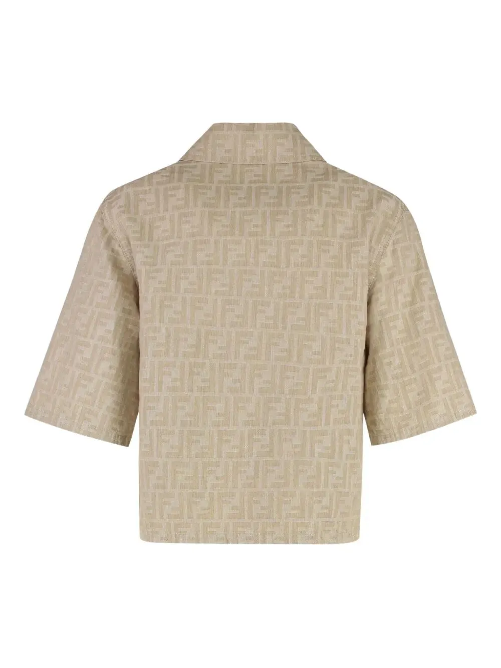 Ff Chambray Denim Cropped Jacket sold by Wanan Luxury product image thumbnail 2