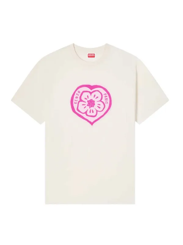 Loose-Fitting Cotton T-Shirt "Kenzo Boke Heart" made by Kenzo