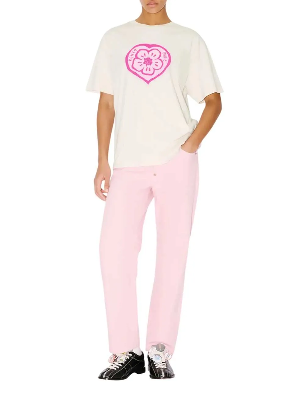 Loose-Fitting Cotton T-Shirt "Kenzo Boke Heart" sold by Wanan Luxury product image thumbnail 3