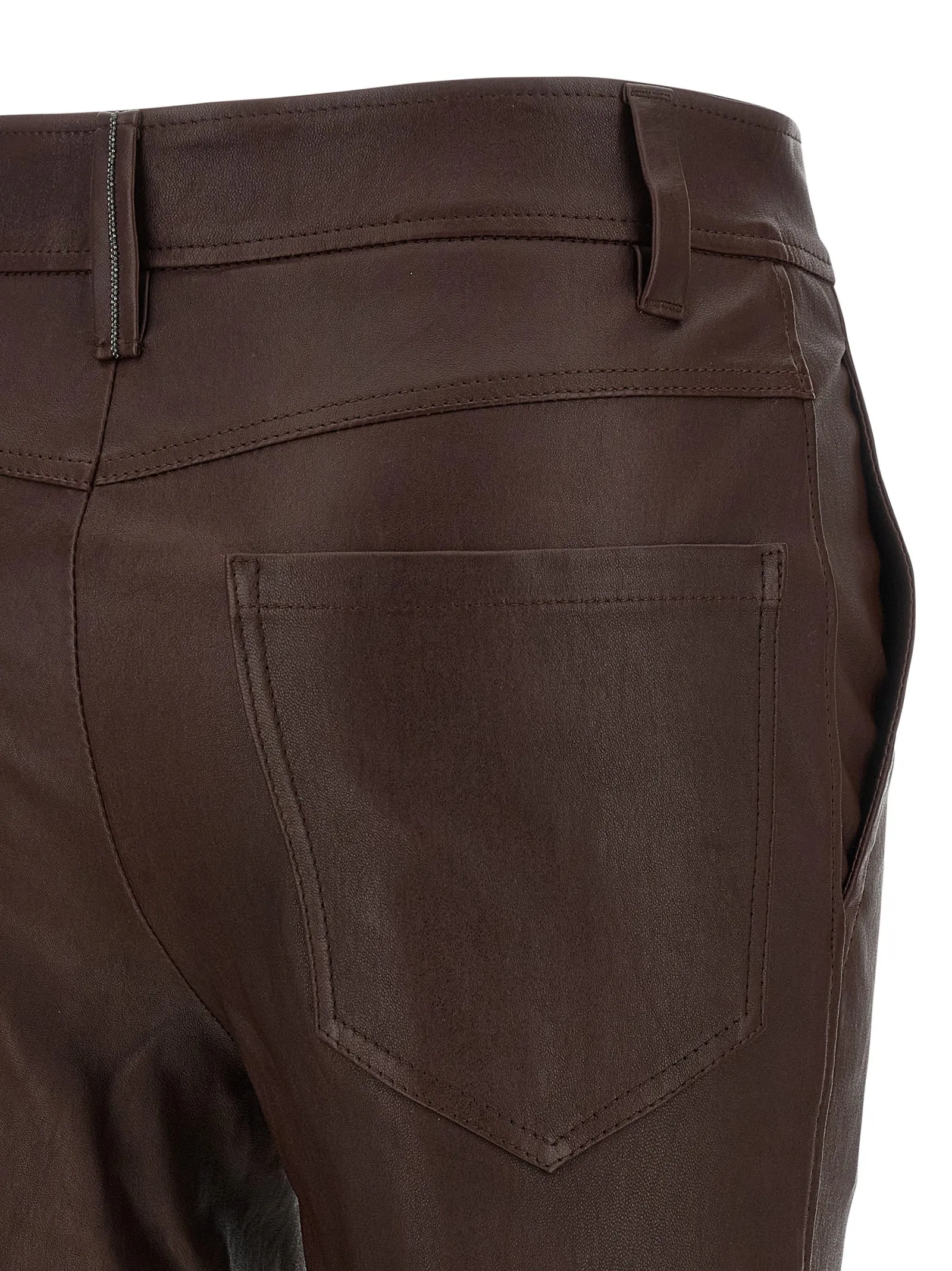 Square Cigarette Pants Brown sold by Wanan Luxury product image thumbnail 4