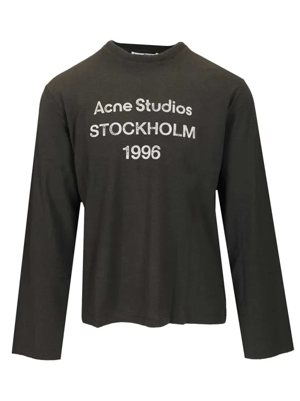 Long-Sleeved T-Shirt Black made by Acne Studios