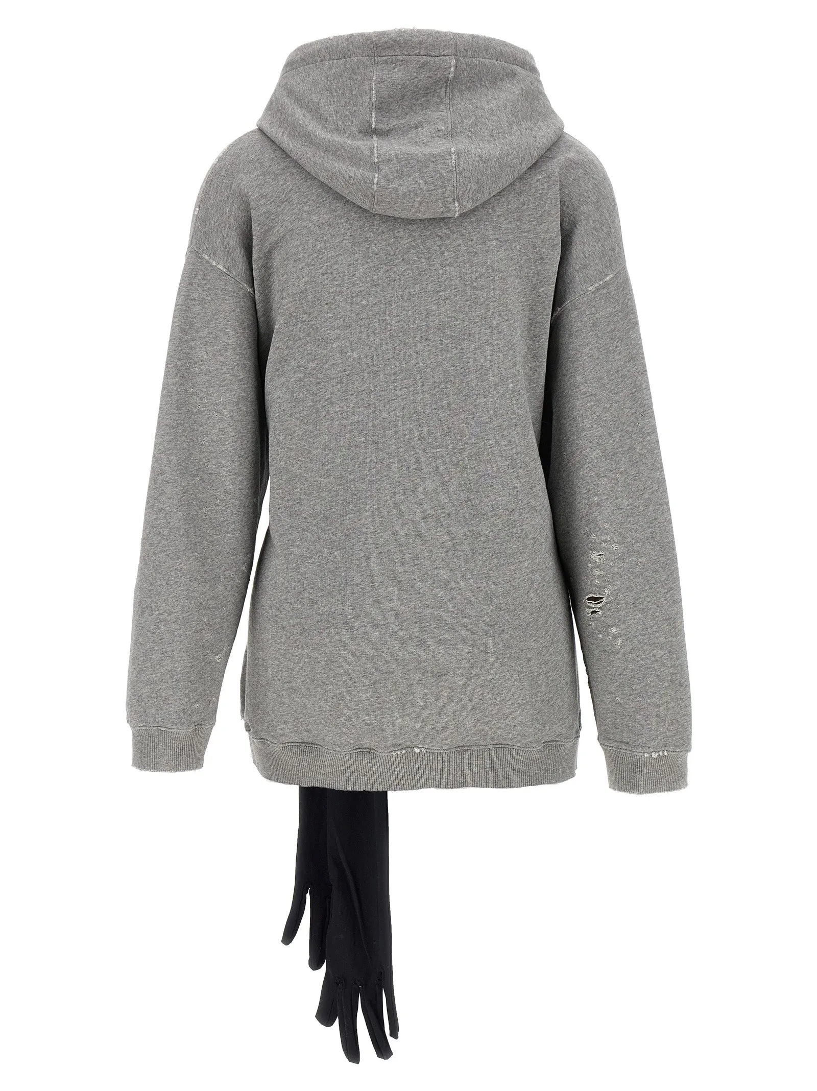 Hoodie Dress With Gloves Dresses Gray sold by Wanan Luxury product image thumbnail 3