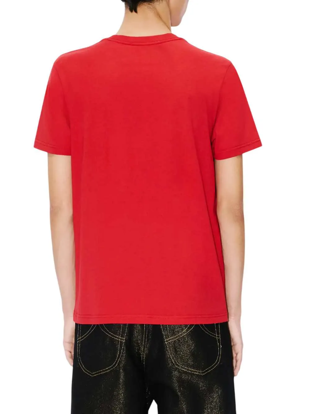 Slim-Fit Cotton T-Shirt With Embroidered "Boke Flower" sold by Wanan Luxury product image thumbnail 5
