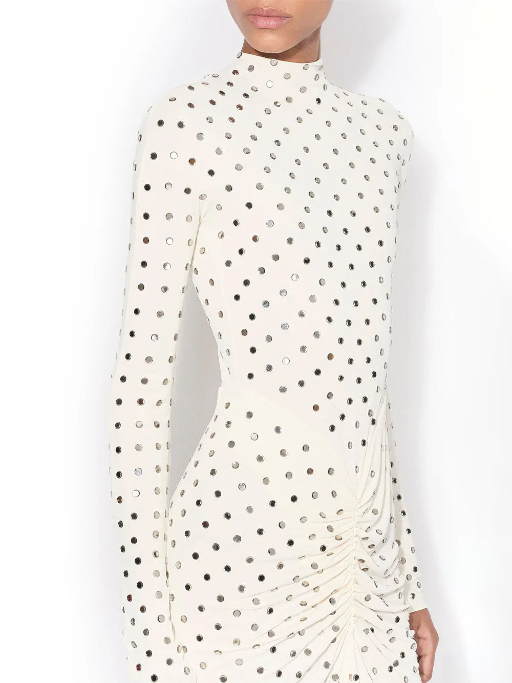 Draped Fluid Strass Jersey Dress sold by Wanan Luxury product image thumbnail 4
