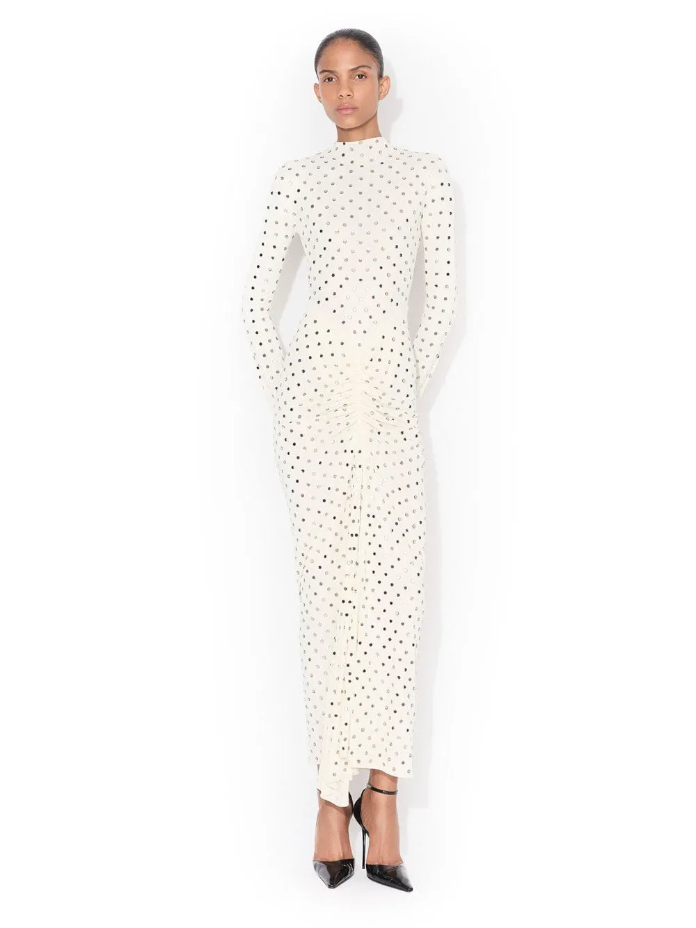 Draped Fluid Strass Jersey Dress sold by Wanan Luxury product image thumbnail 2