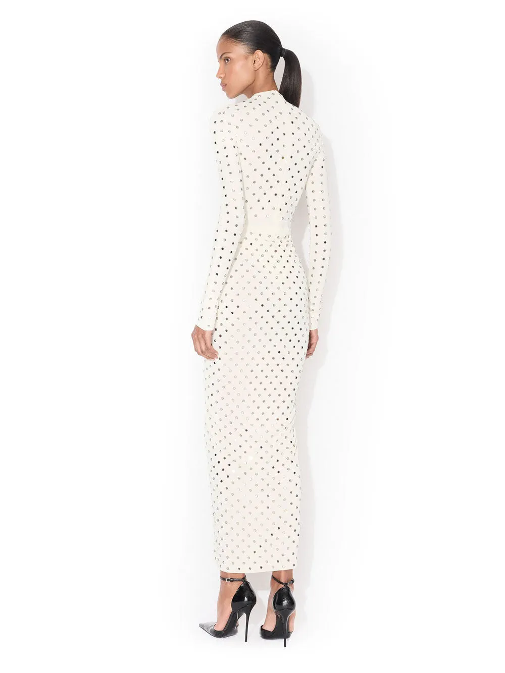 Draped Fluid Strass Jersey Dress sold by Wanan Luxury product image thumbnail 3
