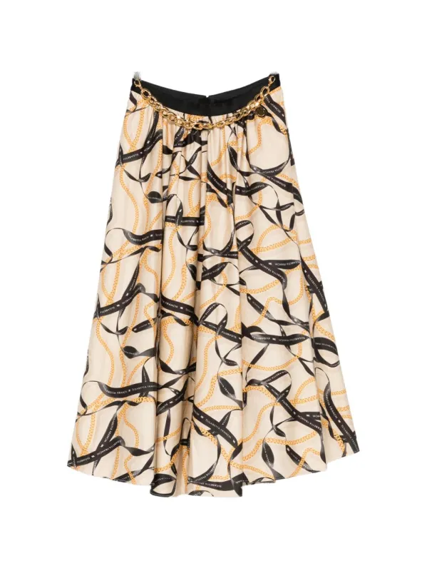 Printed Midi Skirt sold by Wanan Luxury