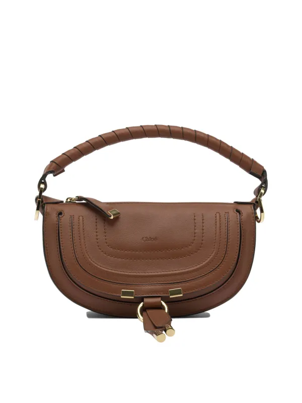 Marcie Shoulder Bags Brown made by Chloe