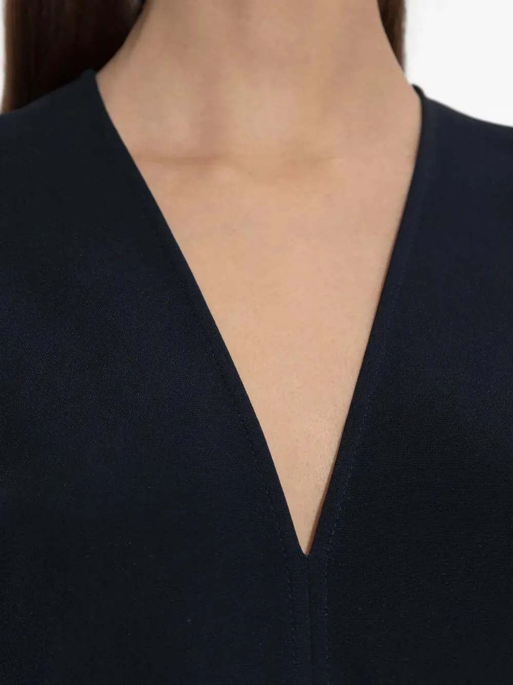 Blouson Detail V-Neck Midi Dress sold by Wanan Luxury product image thumbnail 4