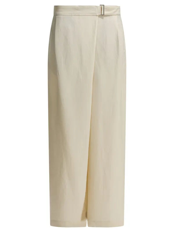 Sartorial Wrap Trousers White sold by Wanan Luxury