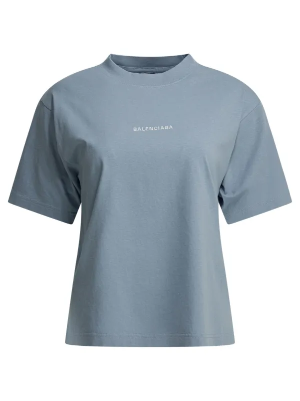 Balenciaga Back T-Shirts Light Blue sold by Wanan Luxury