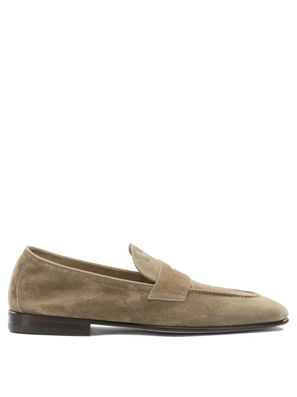 Suede Loafers Loafers & Slippers Beige sold by Wanan Luxury