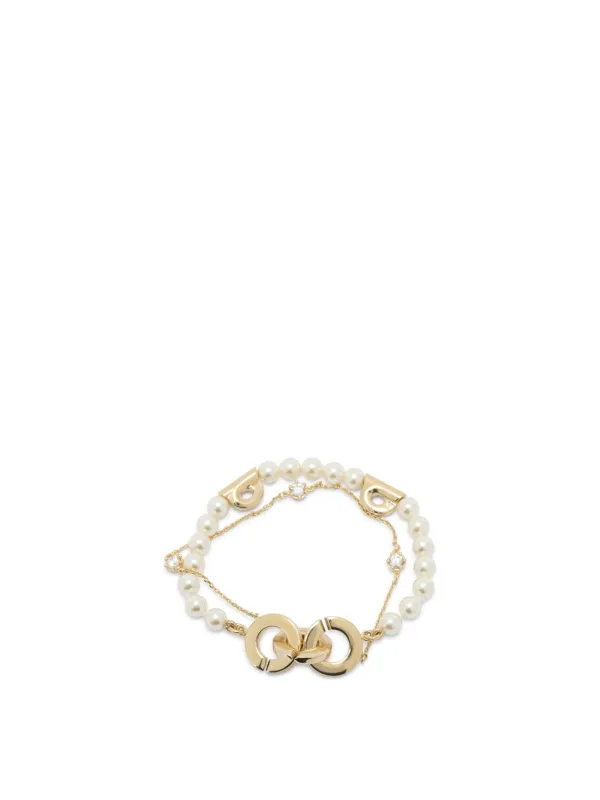 Double Strand Bracelet With Pearls Jewels Gold sold by Wanan Luxury