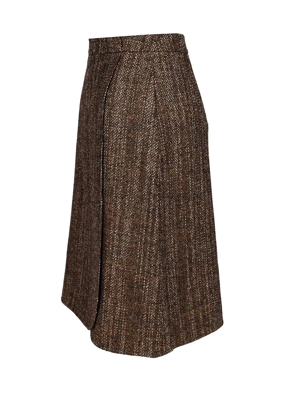 Wrap Midi Skirt Skirts Brown sold by Wanan Luxury product image thumbnail 3
