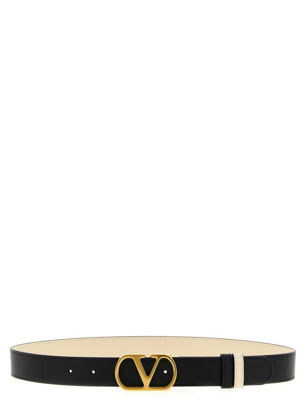 Valentino Garavani Vlogo Reversible Belt Belts Multicolor sold by Wanan Luxury