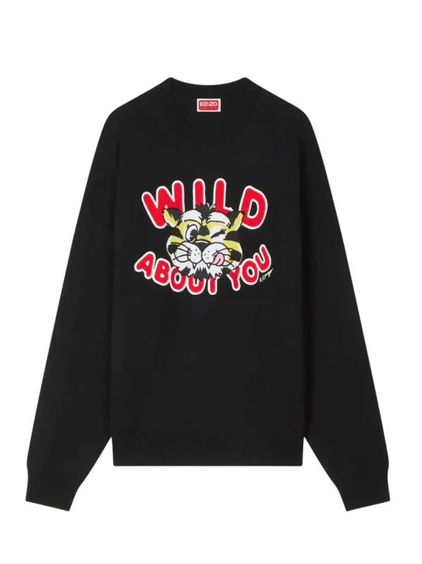 Kenzo Wild Tiger Wool And Cotton Sweater sold by Wanan Luxury