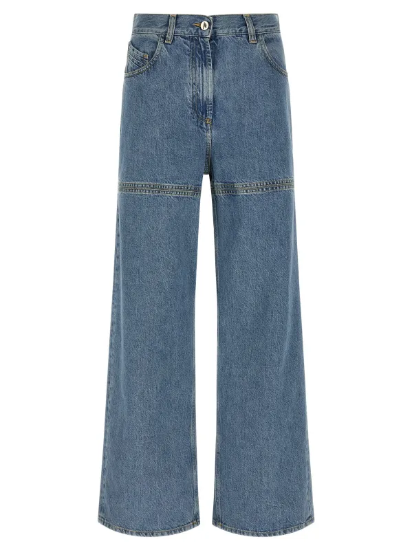 Cut-Out Jeans Light Blue sold by Wanan Luxury