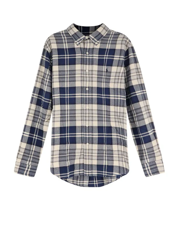 Classic Fit Flannel Cotton Shirt sold by Wanan Luxury