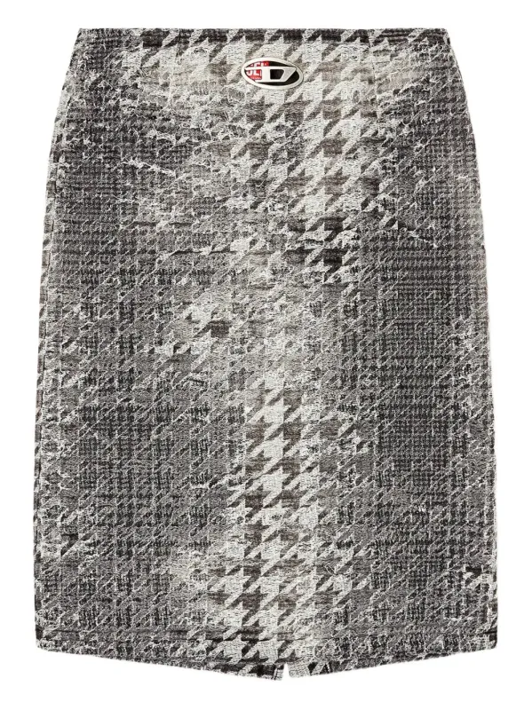 Houndstooth Midi Skirt made by Diesel