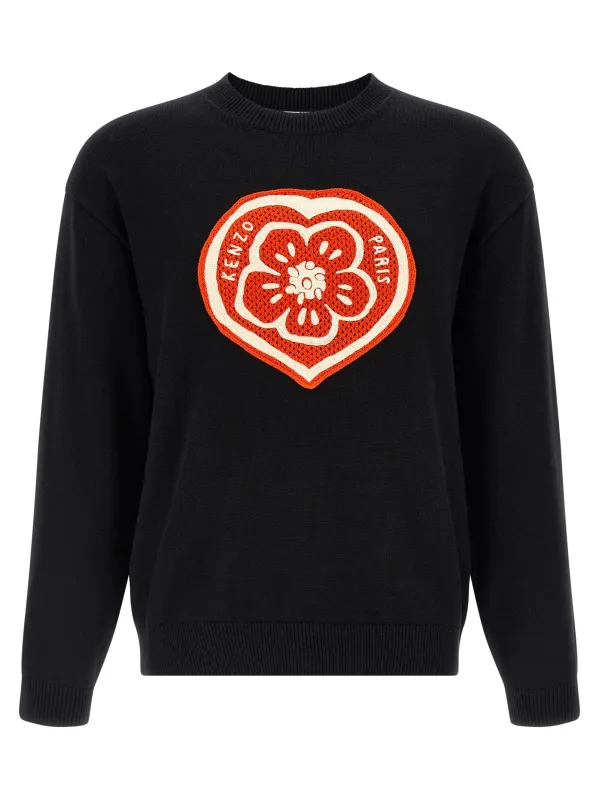 Kenzo Boke Heart Sweaters And Cardigans Black sold by Wanan Luxury