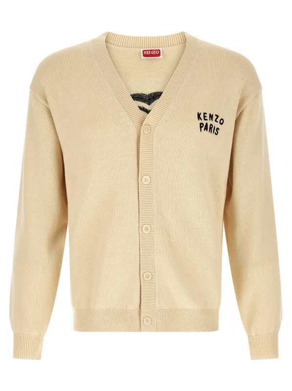 Kenzo Boke Heart Sweaters And Cardigans Beige sold by Wanan Luxury