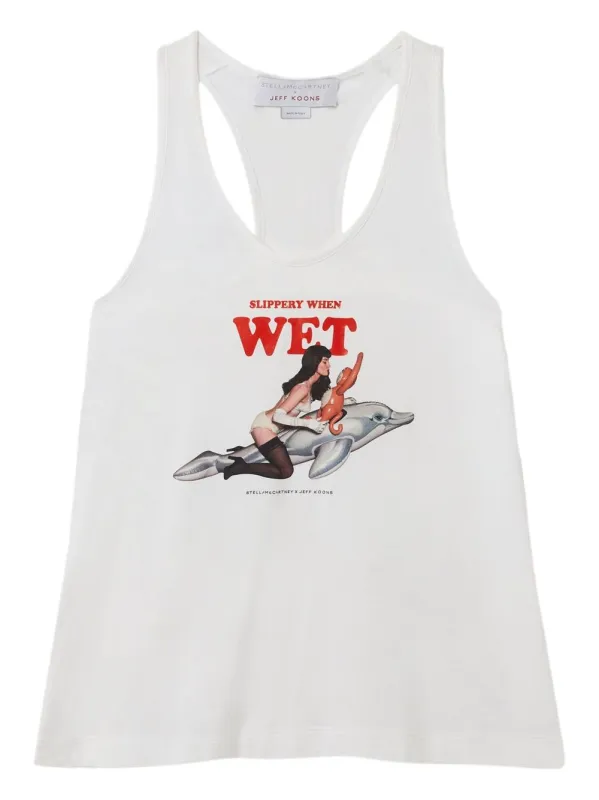 Jeff Koons Cotton Tank Top sold by Wanan Luxury