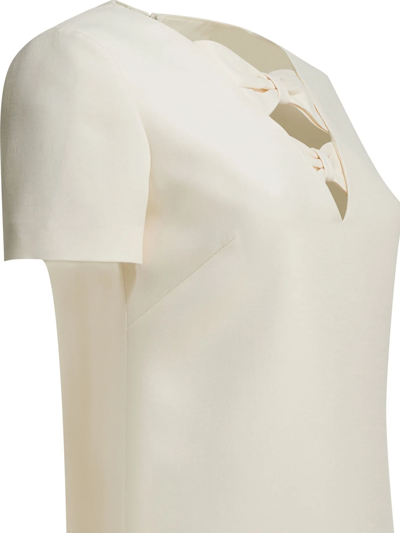 Wool Blend Short Dress Dresses White sold by Wanan Luxury product image thumbnail 4