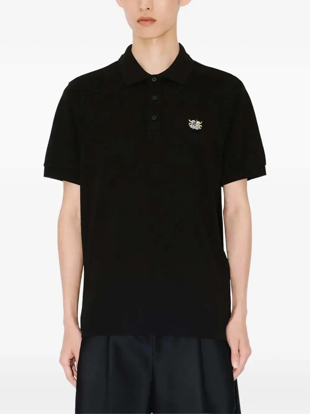 Cotton Polo Shirt With Logo Appliqué sold by Wanan Luxury product image thumbnail 3