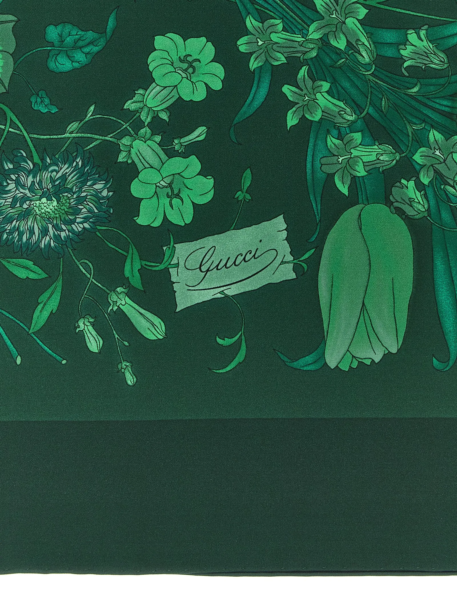 Flora Scarves And Foulards Green sold by Wanan Luxury product image thumbnail 3