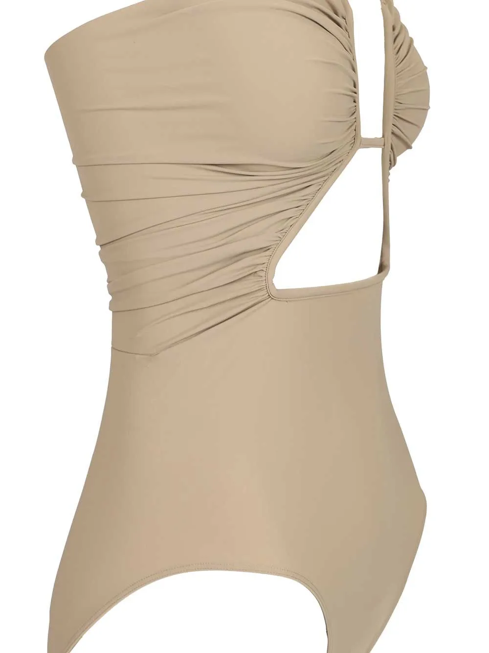 Prong One-Piece Swimsuit With Cut-Out Swimwear Beige sold by Wanan Luxury product image thumbnail 4