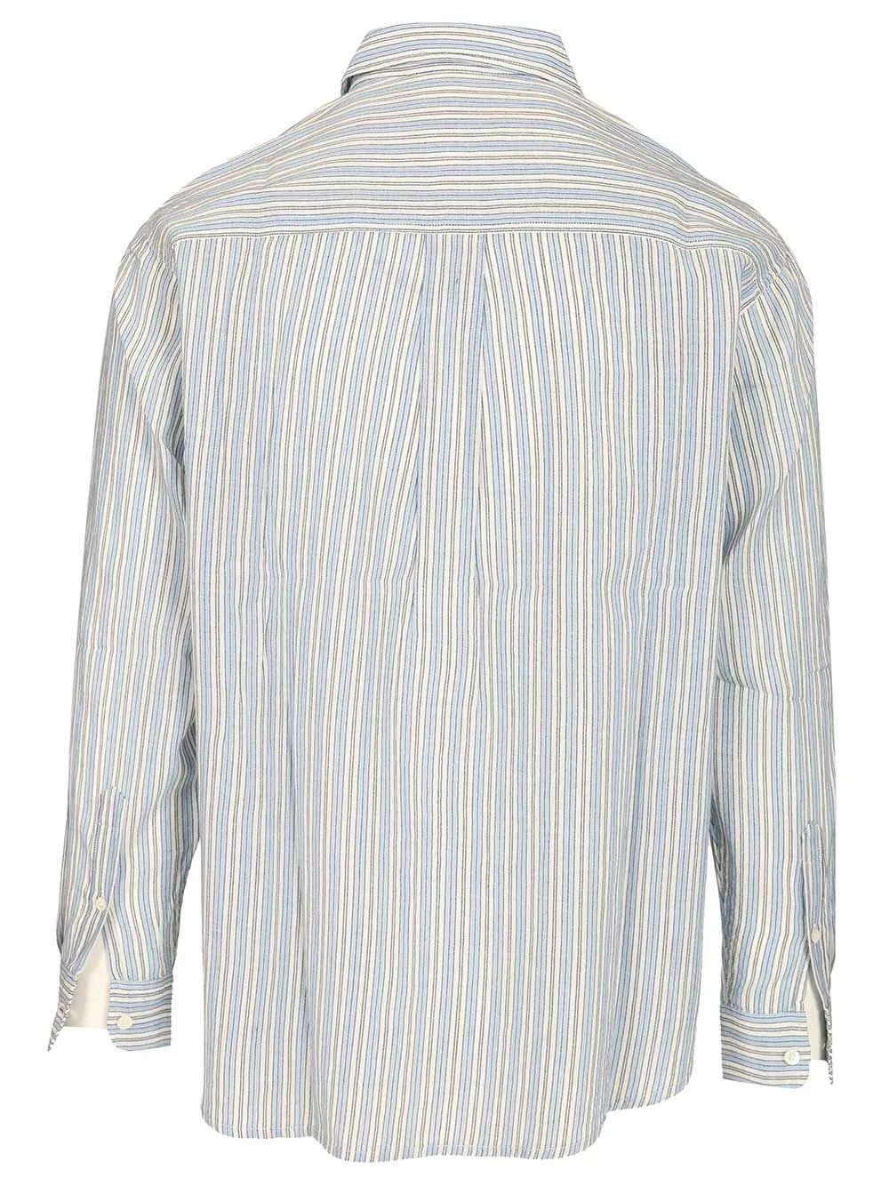 Cybilio Waffle Striped Shirt Shirts Blue sold by Wanan Luxury product image thumbnail 2