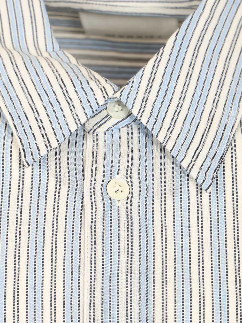 Cybilio Waffle Striped Shirt Shirts Blue sold by Wanan Luxury product image thumbnail 3