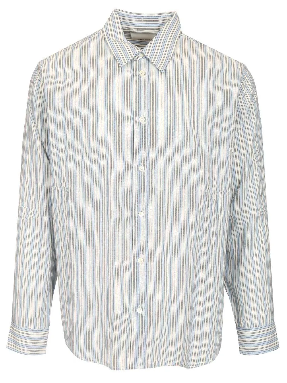 Cybilio Waffle Striped Shirt Shirts Blue sold by Wanan Luxury