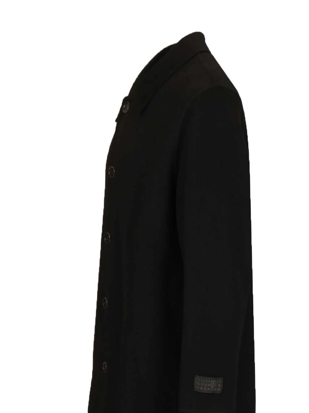 Single-Breasted Wool Coat Coats Black sold by Wanan Luxury product image thumbnail 3