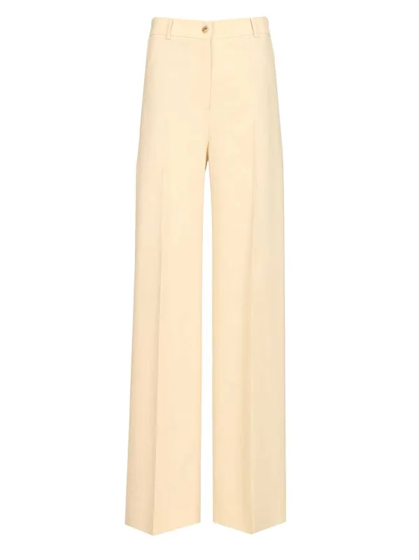 Palazzo Trousers White sold by Wanan Luxury