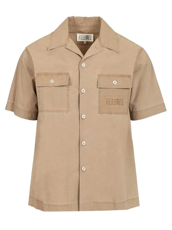 Short-Sleeved Shirt Shirts Beige sold by Wanan Luxury
