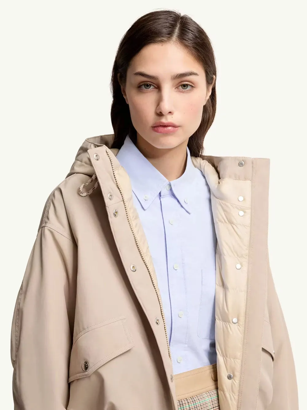 Eucalyptus Hooded Short Down Jacket sold by Wanan Luxury product image thumbnail 4